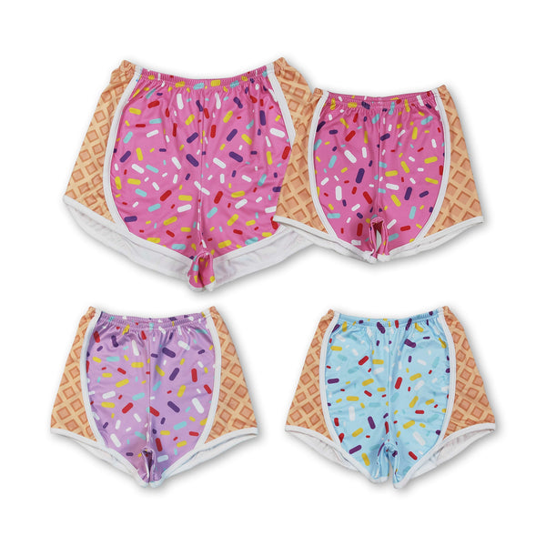 RTS toddler clothes matching clothing ice cream shorts  mama kids clothes