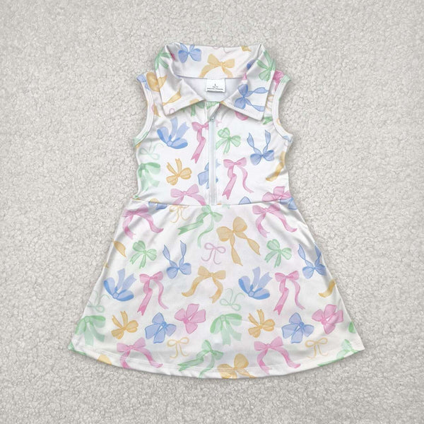 GSD2141 RTS toddler clothes bows girl summer dress yoga clothes