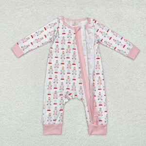 LR1185 RTS baby girl clothes soldier girl christmas winter romper