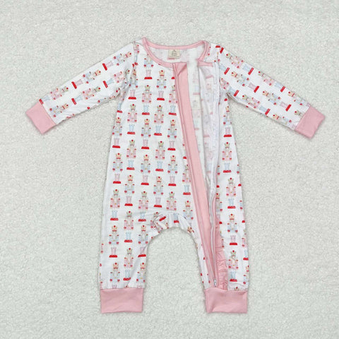 LR1185 RTS baby girl clothes soldier girl christmas winter romper