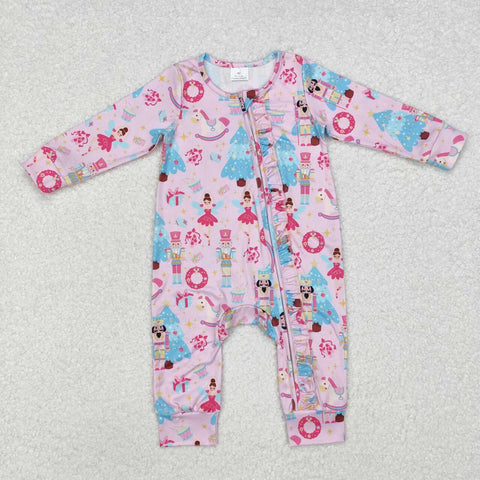 LR1970 RTS baby girl clothes ballet soldier girl winter christmas romper