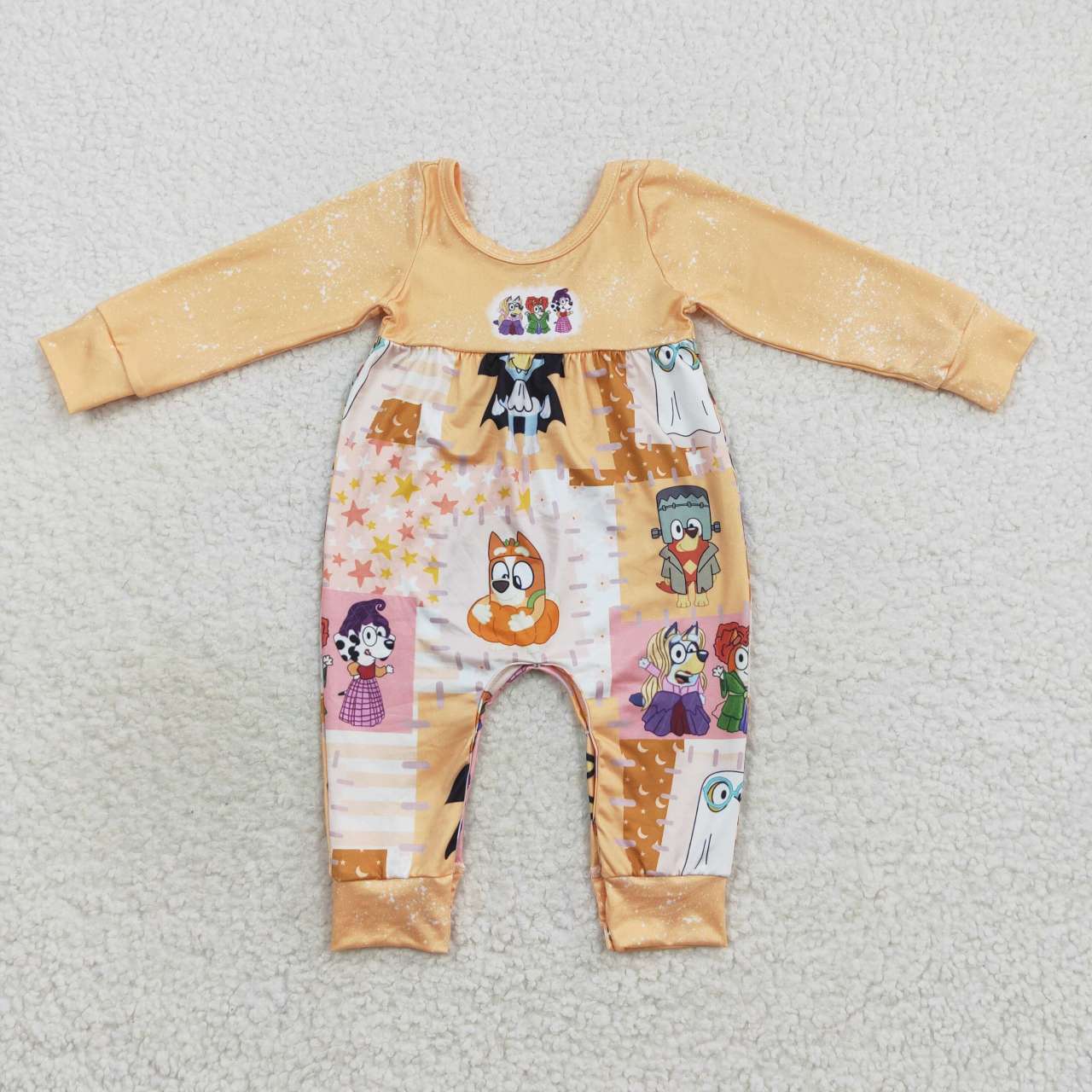 LR0637 baby girl clothes cartoon baby winter romper halloween romper jumpsuit