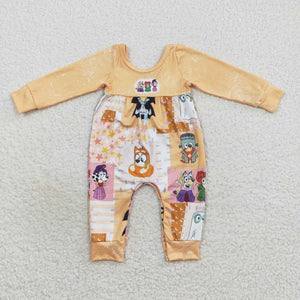 LR0637 baby girl clothes cartoon baby winter romper halloween romper jumpsuit