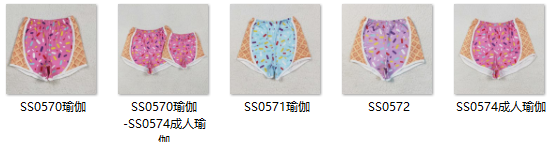 RTS toddler clothes matching clothing ice cream shorts  mama kids clothes