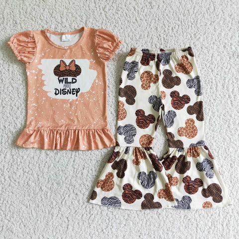 GSPO0080 girl wild cartoon spring fall set