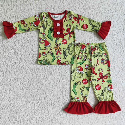 GLP0204 christmas outfits for kids christmas pajamas