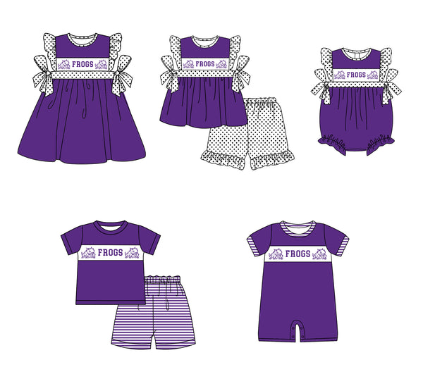 Produce order MOQ:5pcs each design  kids state summer clothing set matching clothes 916