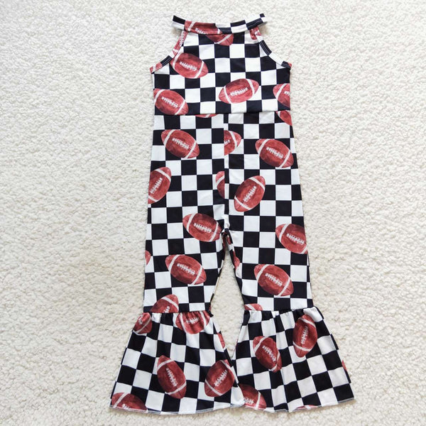 SR0445 baby girl clothes football girl summer jumpsuit
