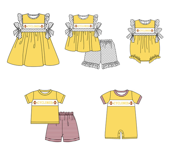 Produce order MOQ:5pcs each design  kids state summer clothing set matching clothes 911