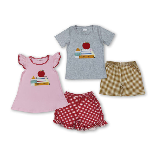 RTS baby clothes baby summer set  back to school baby summer shorts set-2025.6.21