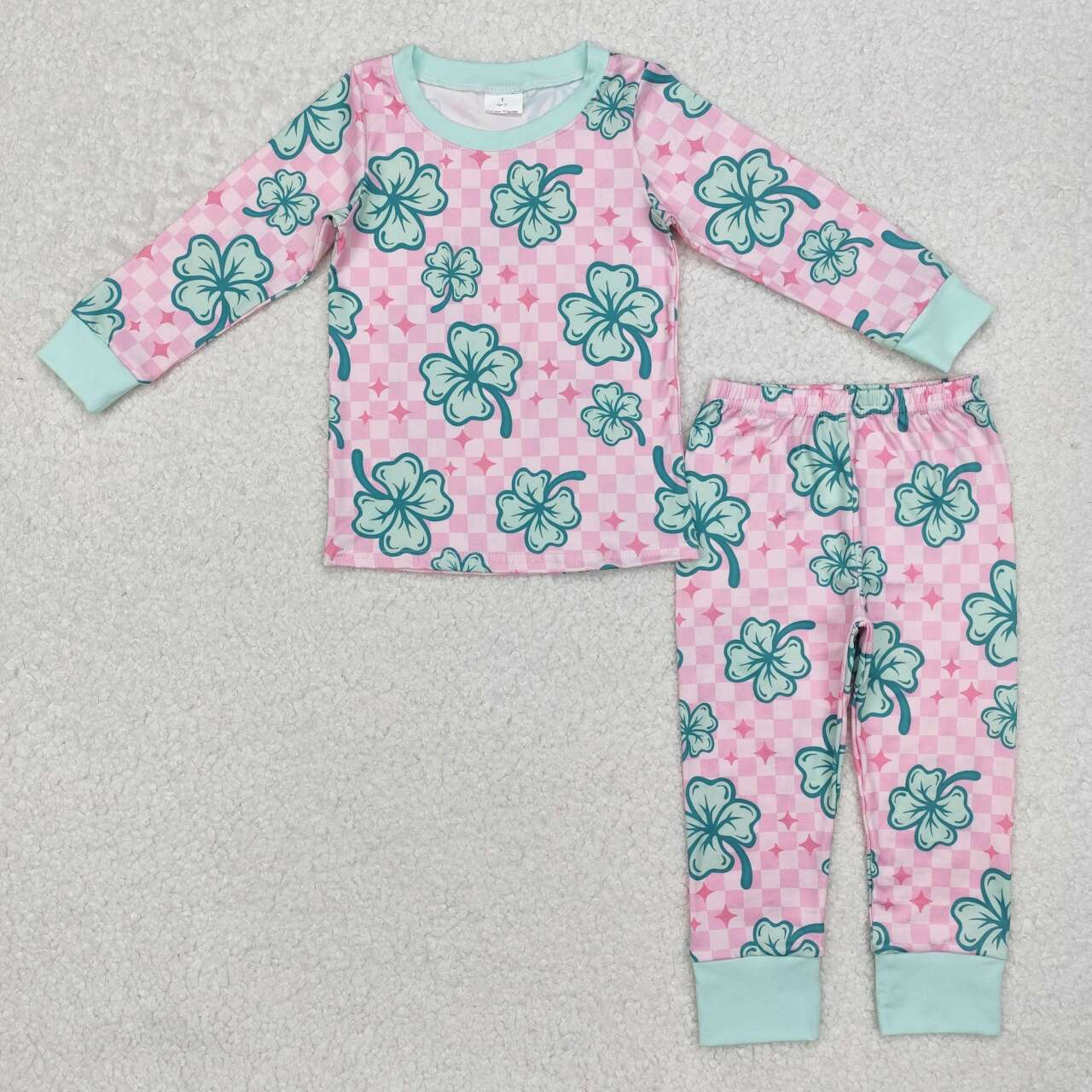 GLP2192 RTS toddler girl clothes lucky girl St. Patrick pajamas set