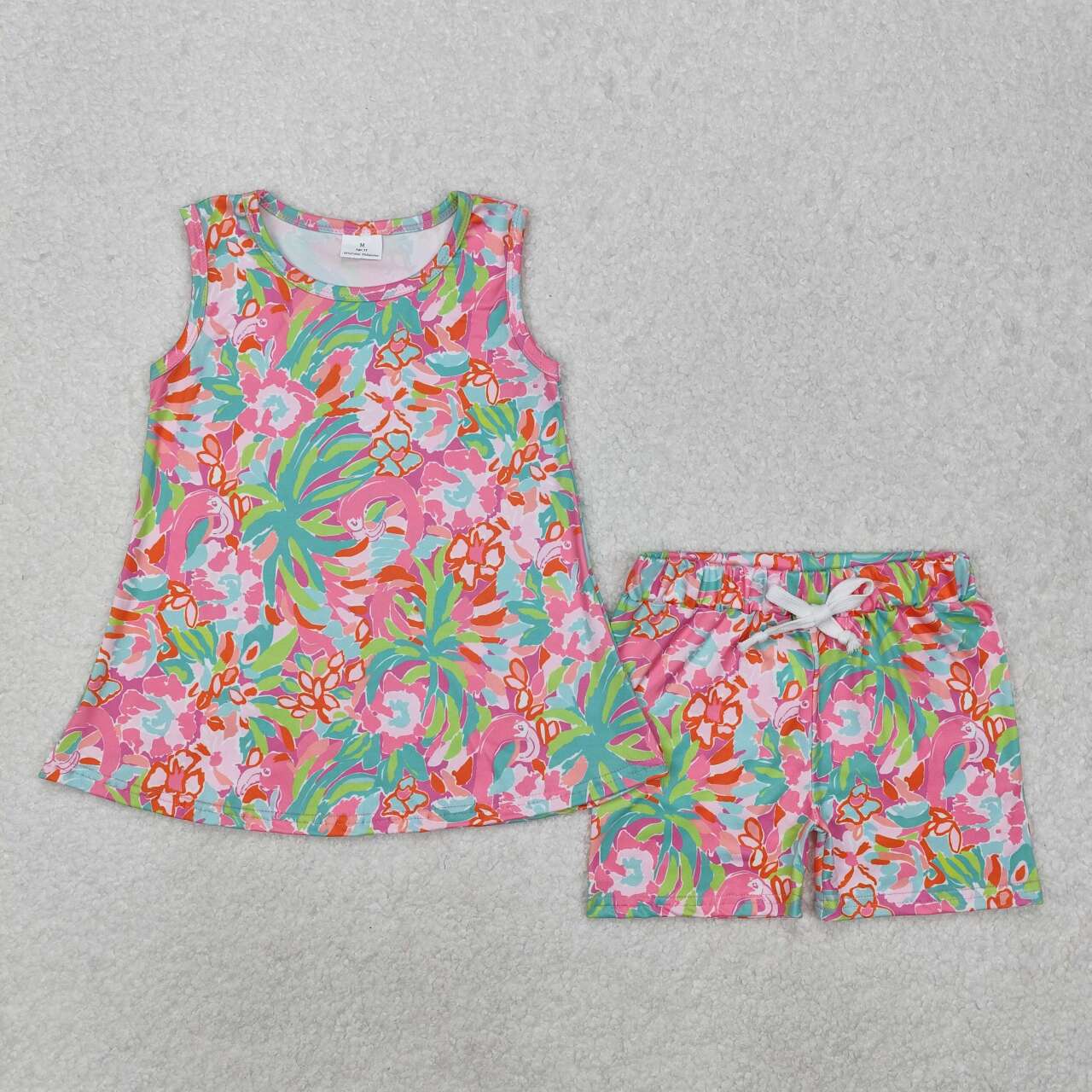 GSSO1749 RTS kids clothing girl summer shorts set girl summer outfit