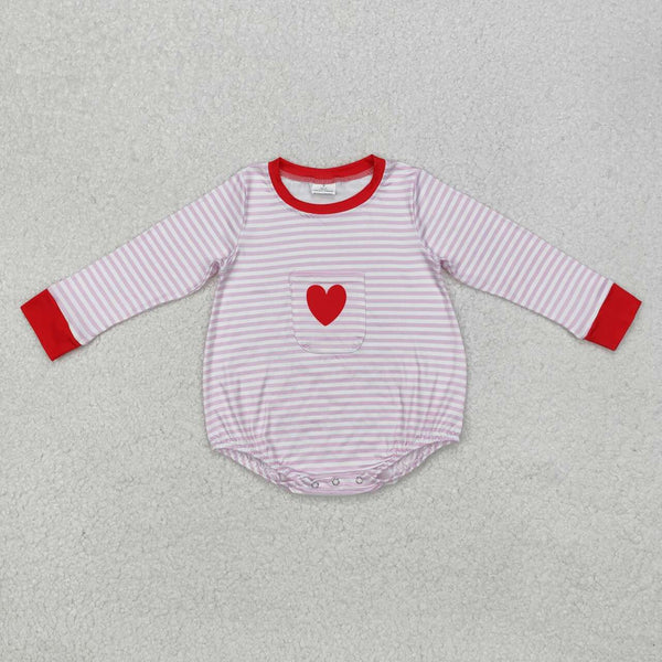 LR1855 RTS baby boy clothes love boy valentines day bubble