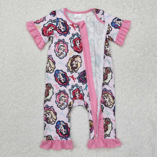 SR2309 RTS baby girl clothes cartoon girl summer romper