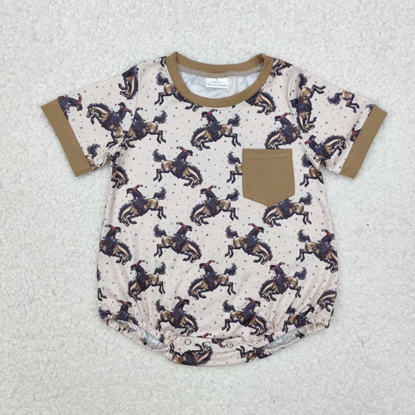 SR2085 RTS baby boy clothes cowboy boy summer bubble