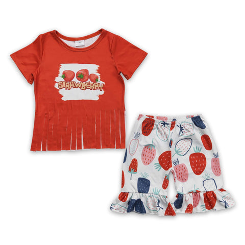 B5-4 promotion baby girl clothes strawberry summer outfits-promotion 2024.3.9 $5.5