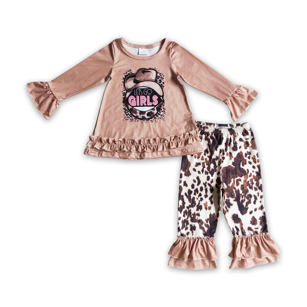 GLP0345 baby girl clothes let's go girls winter outfits