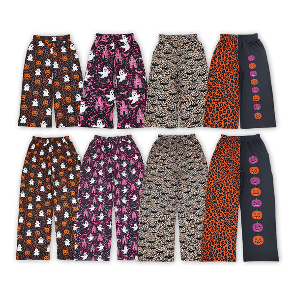 RTS Matching clothing family halloween mixed print women & kid wide leg pant fall clothing-2026.9.19