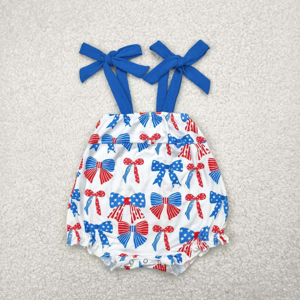 SR2902 RTS boy clothes bows boy 4th of July Patriotic summer bubble