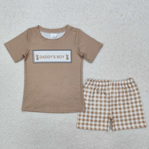 BSSO1130 RTS baby boy clothes daddy’s boy toddler boy summer outfit