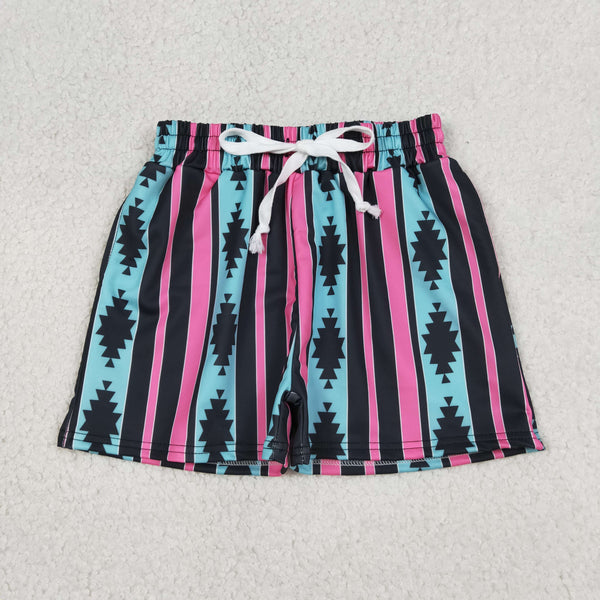 S0548 RTS baby boy clothes aztec boy summer swimming trunks  western clothes
