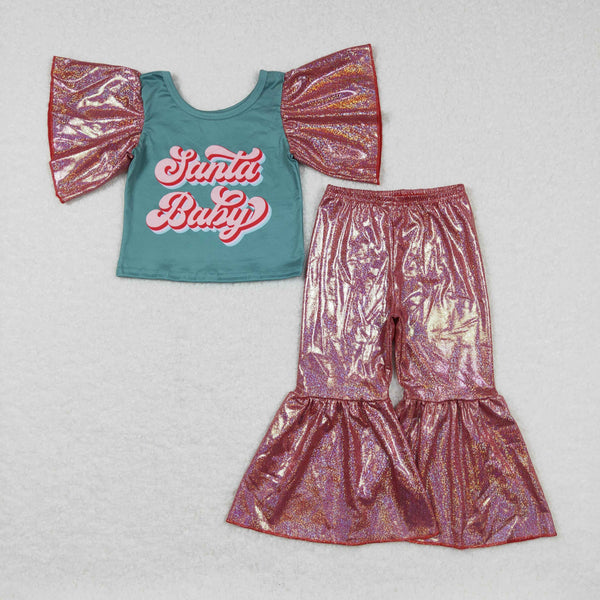 GSPO0832 toddler girl clothes santa baby girl christams outfit