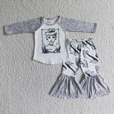 6 A33-11 girl grey winter princess set