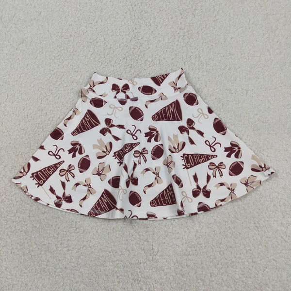 GLK0139 RTS baby girls clothes go team girl yoga shots skirt sports clothes