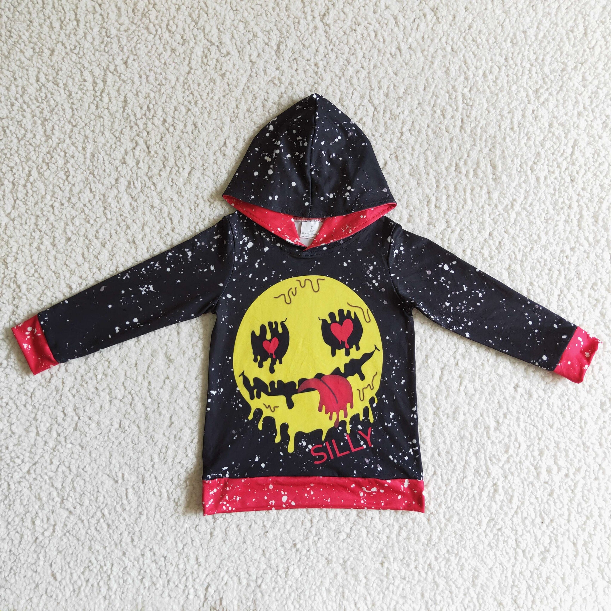 BT0058 shirts for boys halloween baby hoodies top