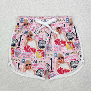 SS0418 RTS baby girl clothes 1989 singer girl summer shorts