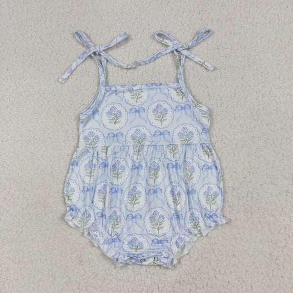 SR3117 RTS baby girl clothes floral toddler girl summer bubble