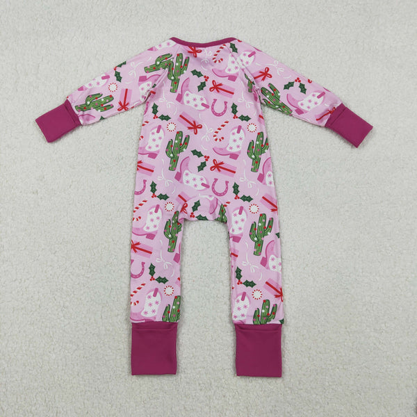 LR1742 RTS baby girl clothes shoes western romper zip romper