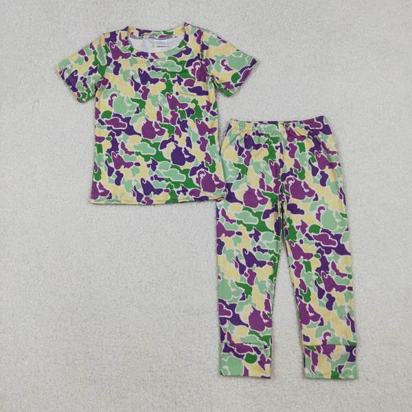 BSPO0584 RTS  toddler boy clothes camo boy fall spring pants set
