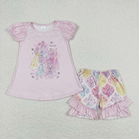 GSSO0821 RTS baby girl clothes princess toddler girl summer outfits