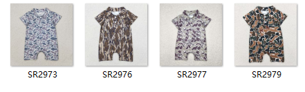 RTS USA warehouse 25.5.26 baby boy clothes camo hunting clothes boy summer romper