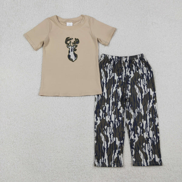 BSPO0582 RTS kids boy clothes camo deer boy spring fall clothing wholesale