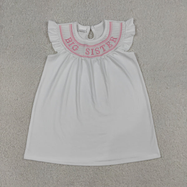 GSD3154 3-6M to 7-8T RTS toddler girl clothes big sister smock girl summer dress