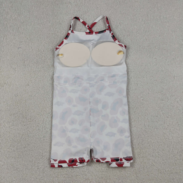 GSD3636 RTS toddler clothes state camo girl yoga summer dress sports dress