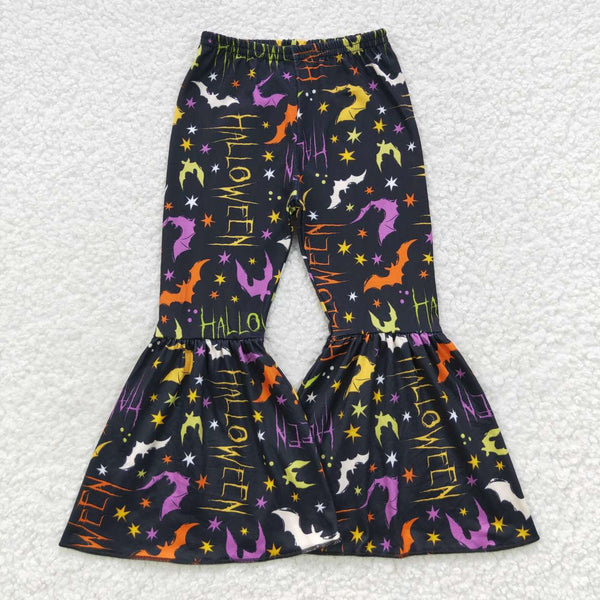 P0174 toddler girl clothes girl bell bottom pant