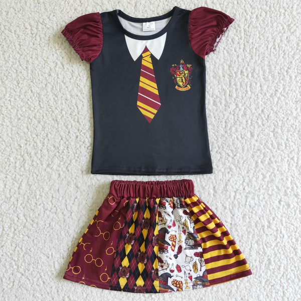GSD0103 girl summer skirt set
