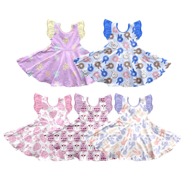 MOQ:5 pcs pre-order Each Style Easter Bunny Ruffles Girl¡®s Dress-2026.8.28