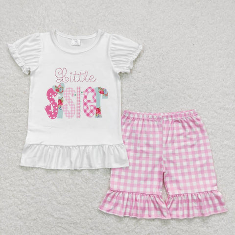 GSSO0621 baby girl clothes little sister toddler girl summer outfit