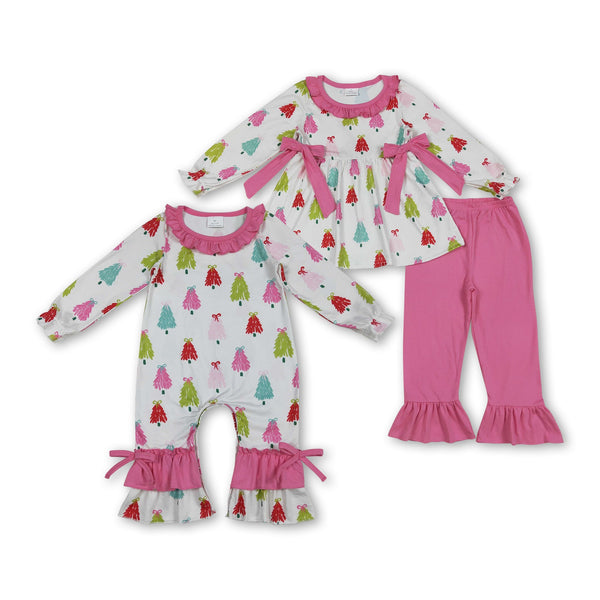 RTS kids matching clothing tree print clothing girl winter clothing 2025.6.27