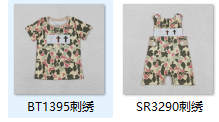 RTS kids matching clothing embroidery cross print clothing boy easter clothing-2025.12.17