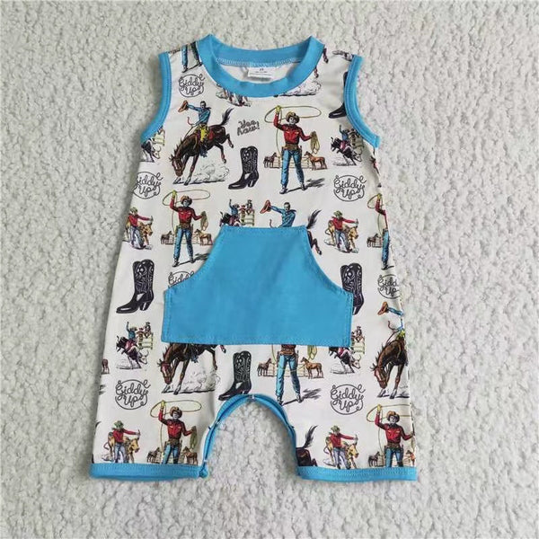 SR0043 kids clothes  horse romper-promotion 2025.6.21 $5.5