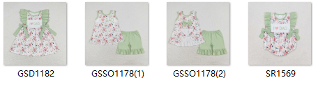 RTS kids girl matching clothes I love dad summer clothes