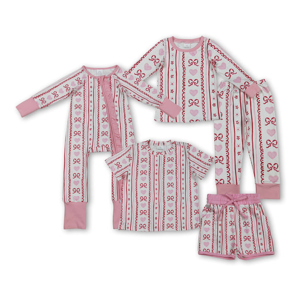 RTS kids matching clothing heart love print clothing girl Valentine clothing-2025.12.10