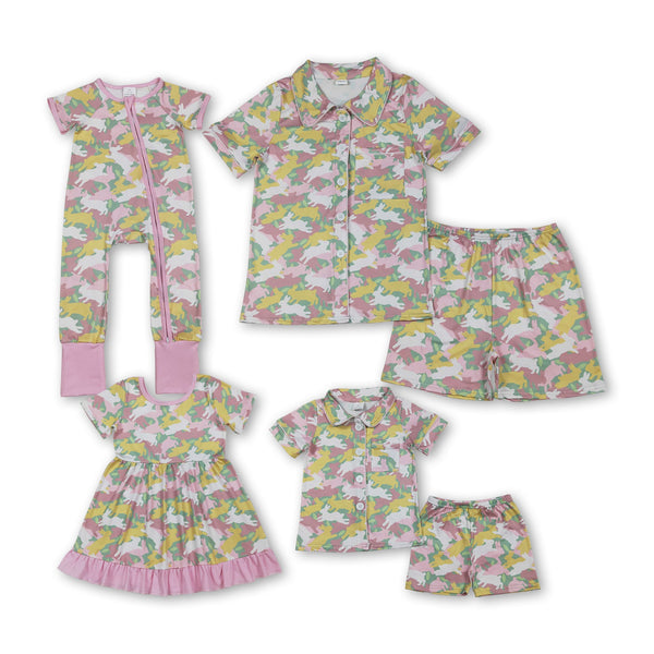 RTS Matching toddler clothes bunny print clothing  mama kids easter spring clothes-2026.3.6