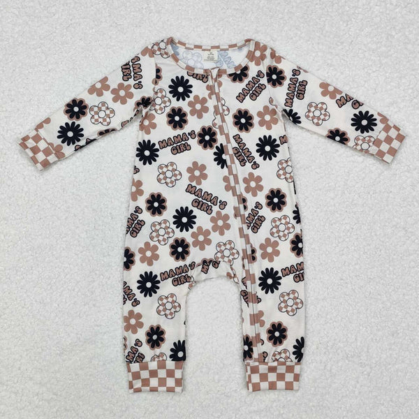 LR1951 RTS baby girl clothes mamas girl winter romper zip romper