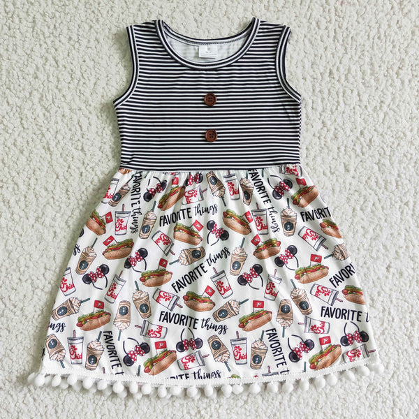 GSD0110 girl summer cartoon sleeveless dress-promotion 2024.8.3 $5.5